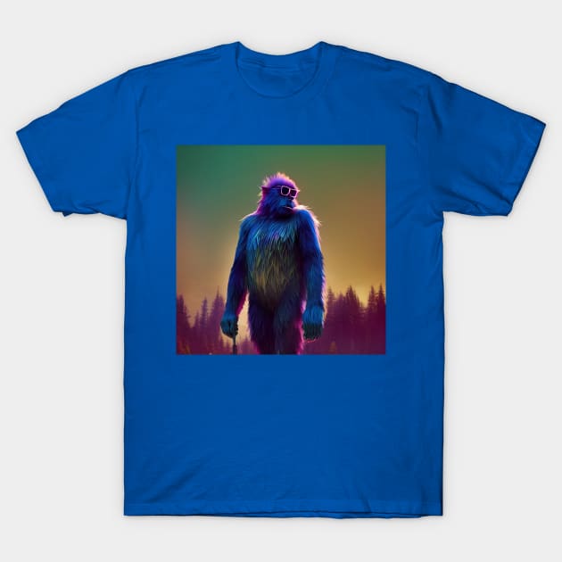 Dope Sasquatch in Nature T-Shirt by Grassroots Green